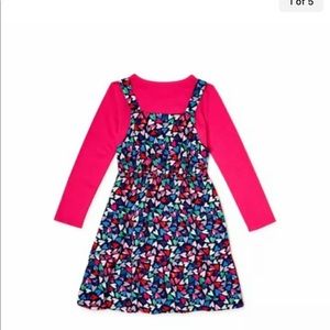 Wonder Nation Girls 2 Piece Skirtall Set